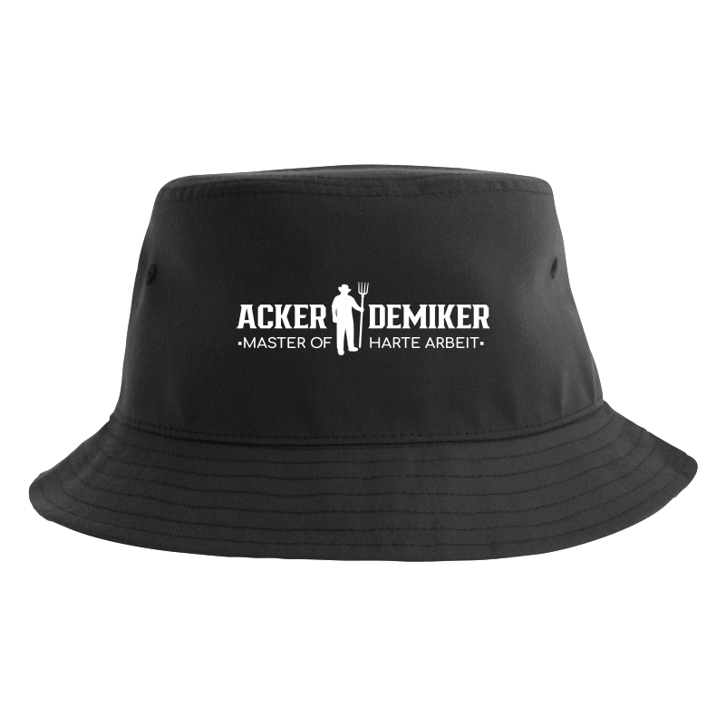 Fischerhut Dorfkindshop Ackerdemiker schwarz